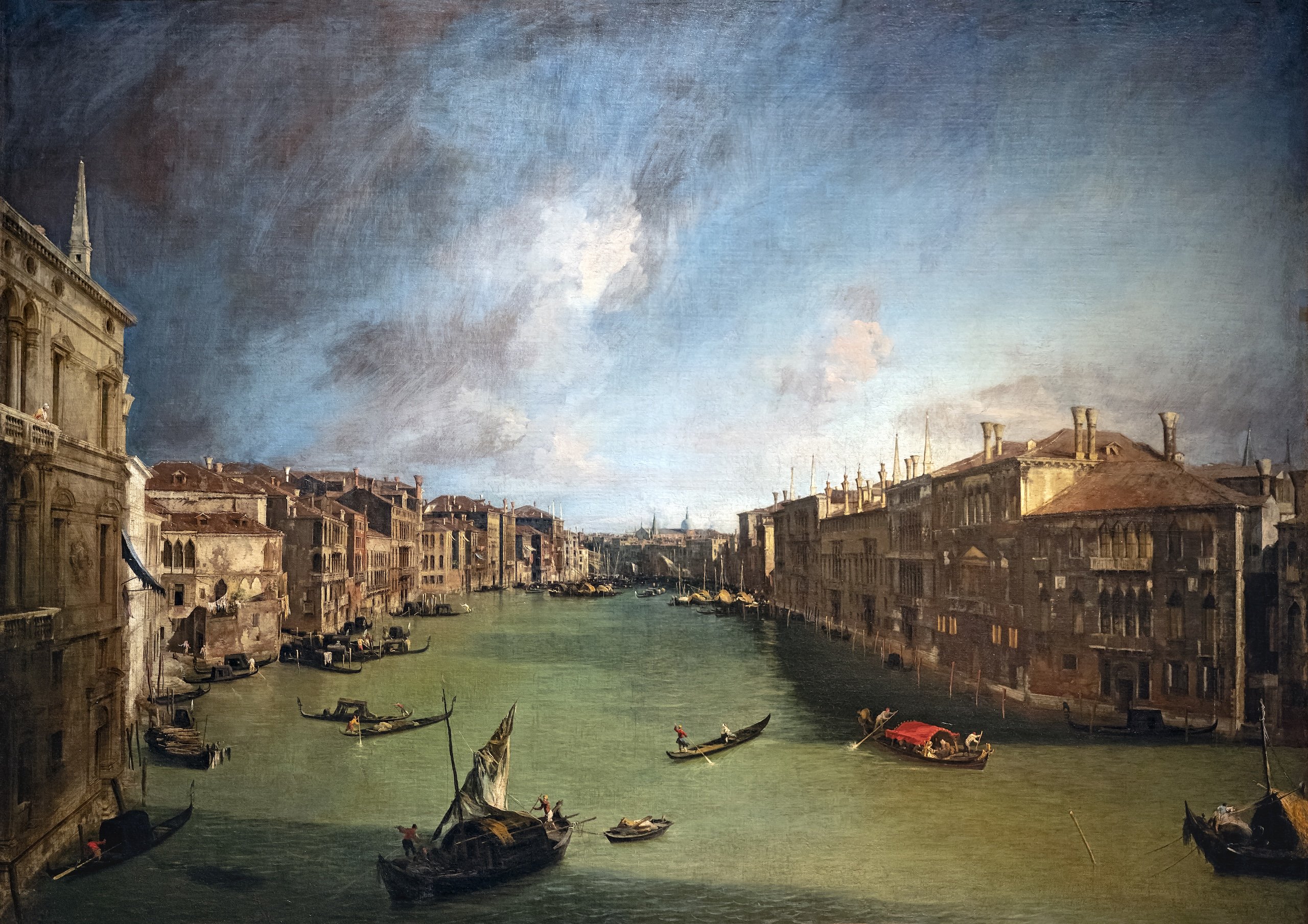 Storia di Palazzo Nani Bernardo, Canaletto vista sul Canal Grande